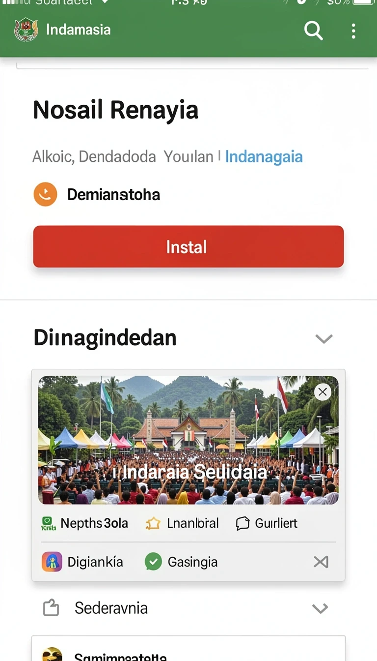 Tampilan utama aplikasi Unduh idr108 APK Gratis untuk Android yang intuitif dan efisien.